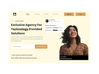 Slash - SaaS Landing Page 3d animation app branding creative design design graphic design illustration logo motion graphics saas typography ui ux vector