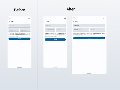 Daily UI :: 002 - Credit Card Checkout (Refine Space and RWD) checkout daily ui design material 3 mobile rwd