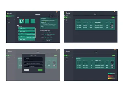 Job Scheduling design figma ui