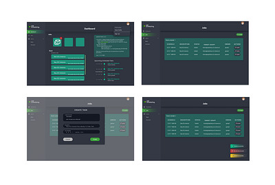 Job Scheduling design figma ui