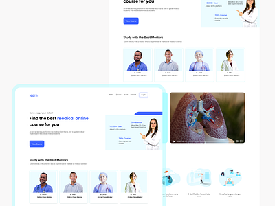 Online Learning app appdesign design desktop dr dribble dribleindo illustration medical saving ui uidesign ux uxdesign website