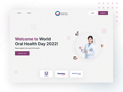 WOHD 2022 Landing Page Design dentist event registration dentist lading page dentist website dentist website ui design itsmuntasirb landing page muntasir billah pepsodent pepsodent event pepsodent landing page ui design unilever unilever event unilever landing page ux design web design wohd wohd 2022 wohd event wohd landing page