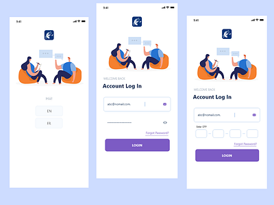 Customer Login design login mobile app login mobile design mobile ui xd