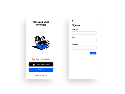 Daily UI 001 - Login / Sign up 001 app dailyui design ui uidesign uiux