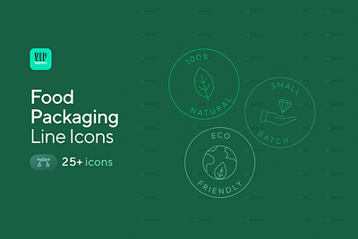 Food & Organic Product Packaging Icons cruelty free ethical food gluten gmo free gmos green healthy icons label line icons local natural organic packaging packaging icons recycling sustainability sustainable vector