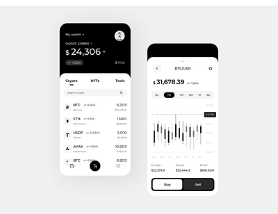 Cryptocurrency App UI Design blockchain crypto dashboard defi design illustration ui ux