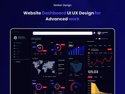 Dashboard design: landing page home page UI UX ui