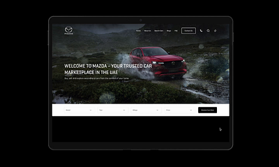 Redesign for a seamless second-hand Mazda buying 3d animation behance black car darkmode dribbble mazda motion graphics portfolio selling theme ui video