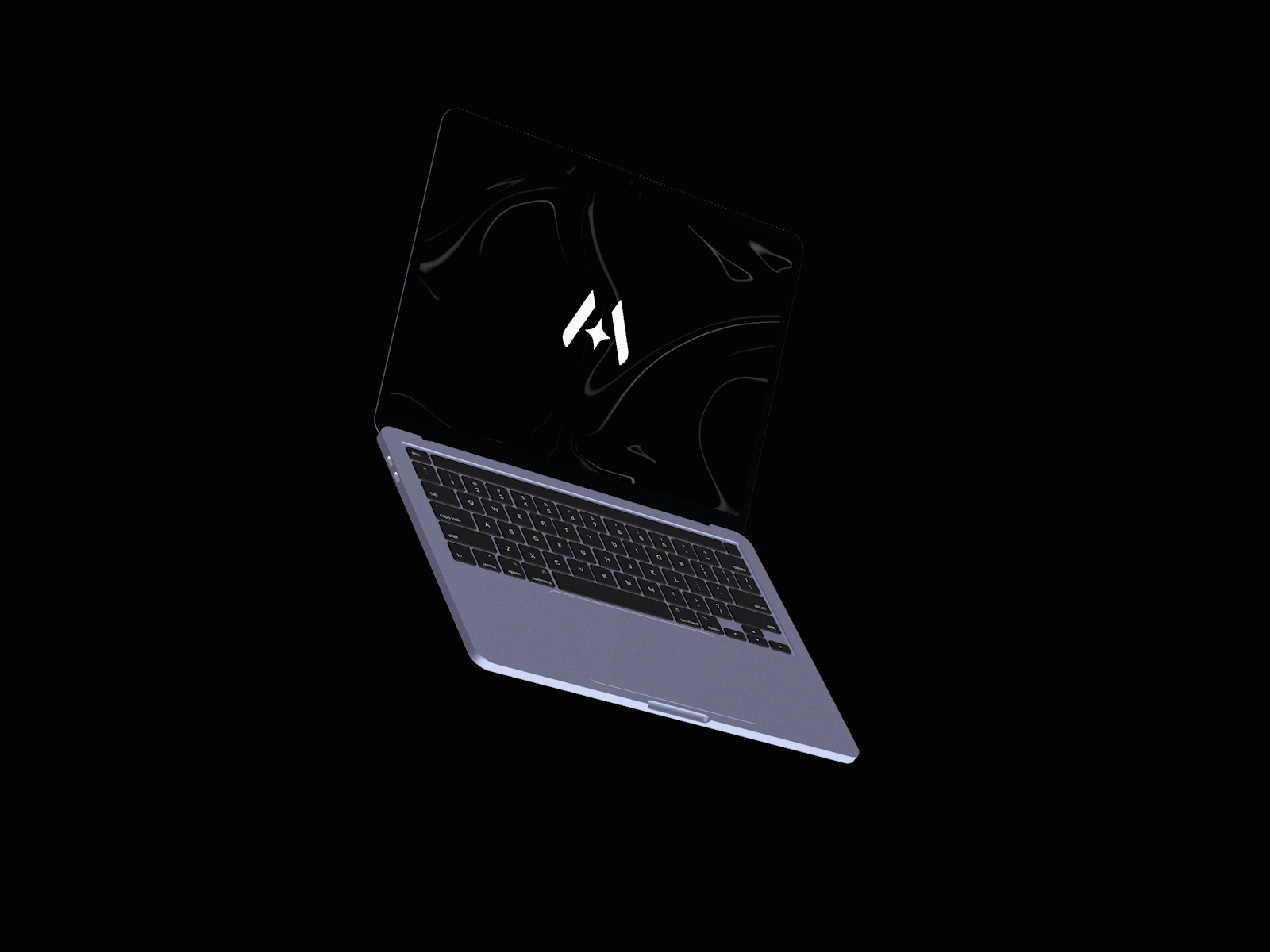 Animated MacBook Mockup 3d 3d animation 3d macbook 3d motion animation brand identity branding device mockup graphic design logo macbook mockup motion graphics