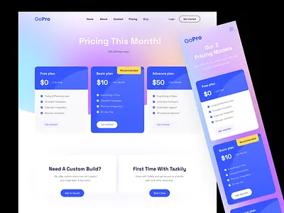 Pricing Interface Design best shot bestshot branding design illustration landing page logo ui uiux vector