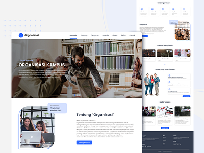 campus organization - Website campus formal website home page landing page organization ui ux website website campus