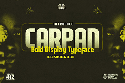 FREE DOWNLOAD!!! CARPAN - BOLD DISPLAY TYPEFACE bold clean design displayfont dynamic font freebie freedownload freefont illustration letter lettering logo modern posterfont simple typeface typography