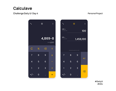 Calculave - DailyUI #004 calculator dailyui design mobile ui