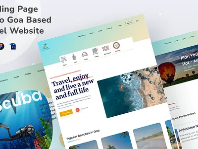 Go Go Goa Website Service based.. 3d animation branding graphic design logo motion graphics ui websitedesign