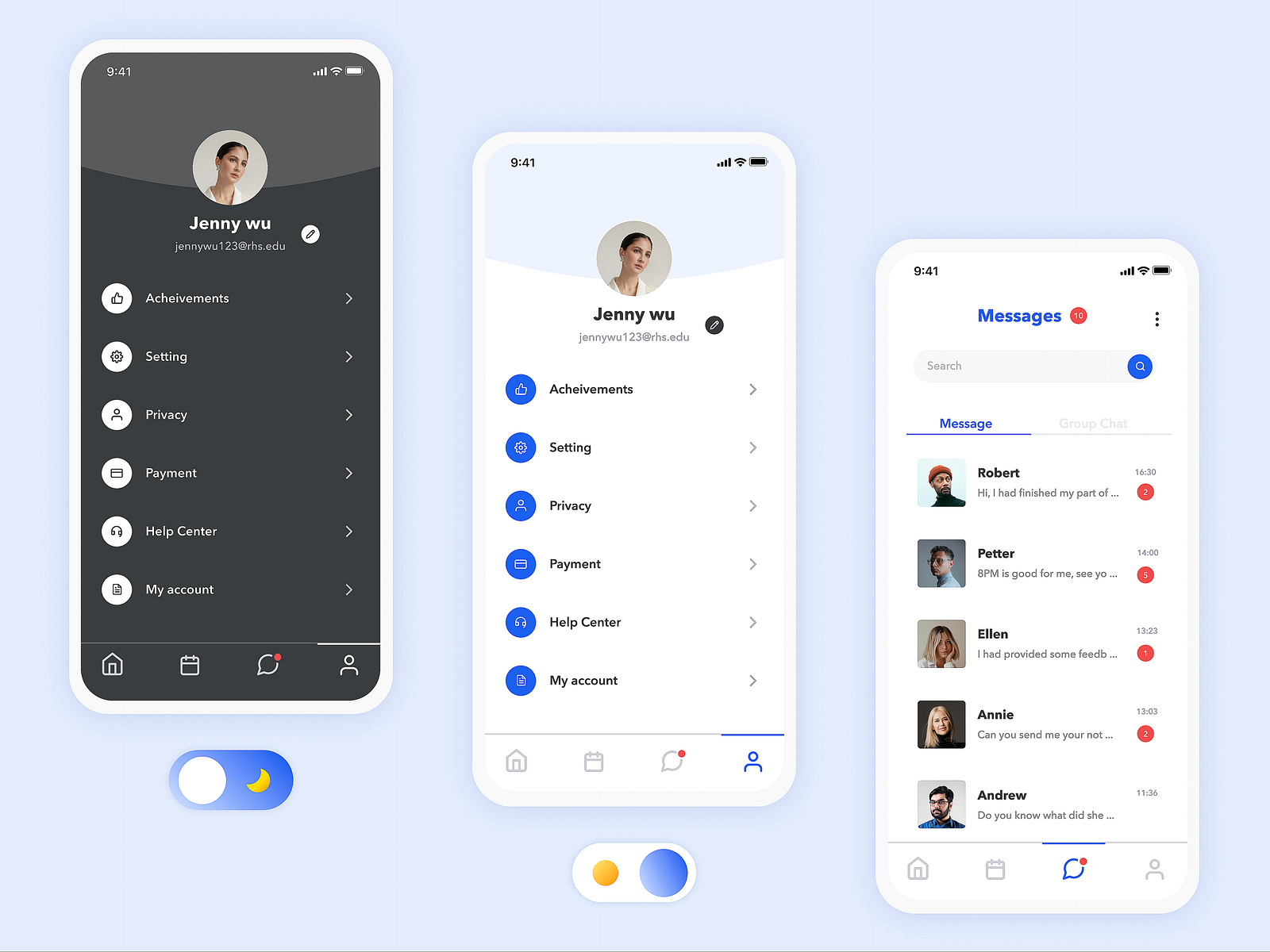 User Profile #Daily UI Challenge #006 by Jenny Wu on Dribbble