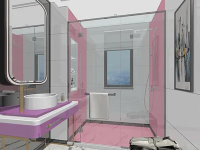 Bathroom 3d model 3d render 3ds max bathroom photoshop