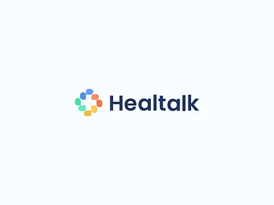 Health talk logo brand identity branding clean clinic communication design health health communication health logo health talk healthcare hospital logo logo design medical medical logo medicine minimal pharma pharmacy