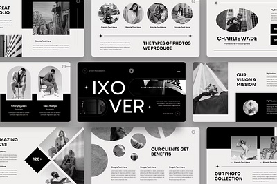 Free Ixover Multipurpose Template clean colorful company corporate design google slides keynote modern multipurpose multipurpose template photography pitch deck portfolio powerpoint studio template unique web design web development website