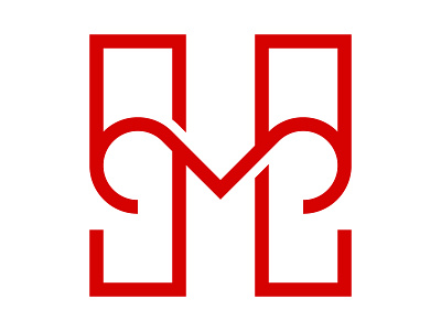 HM branding design h h logo heart hm identity logo m m logo mark monogram symbol