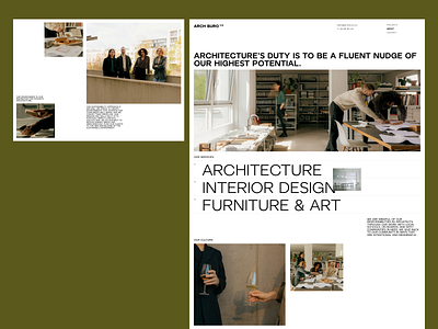 ARCH BURO 1/2 - About us about arch architecture design font graphic design interior landing navigation typo typography web website