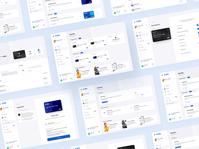 FUPS Credit Card Screens app banking card clean dashboard design ios neo online services ui ux website