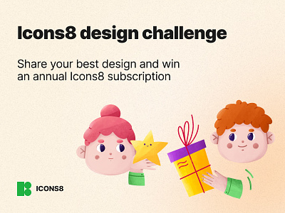 Icons8 design challenge challenge contest design design tools designer free freebie giveaway graphic design ui