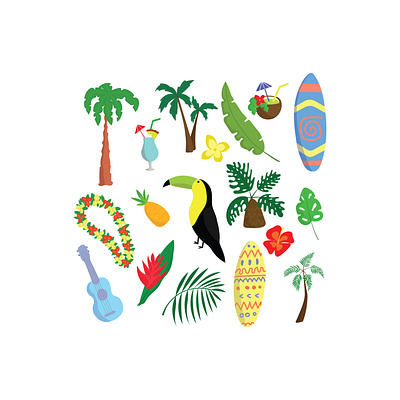 set of tropics, hawai symbol