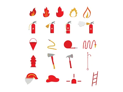 set of fireman hydrant