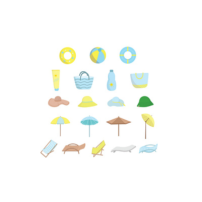 beach accessories set beach bag