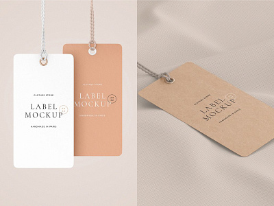 Label Tag Mockup Scenes branding card clean design fashion graphic design hang tag label tag logo logotype mockup mockups presentation print product template