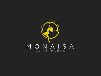 MONAISA Dancing beautifu logo design branding dance dancing flat graphic design logo minimal minimalist design