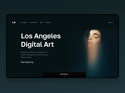 Los Angeles Digital Art art design designinspiration digital gray green inspiration minimal minimal ui minimalism minimalist soft ui ui design uidesign uitrends uxdesign web web design woman