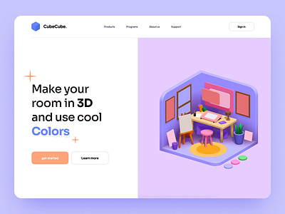 3D room landing page with Spline & Figma 3d camera carpet chair desktop figma hero section landing page planet room spline spline tool website