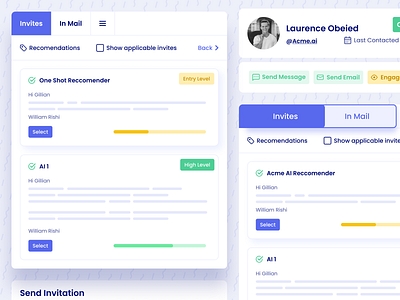 UI Cards cards clean ui design interface cards interface design lead generation ui product ui purple ui saas ui startup ui ui ui cards ui design ui ux