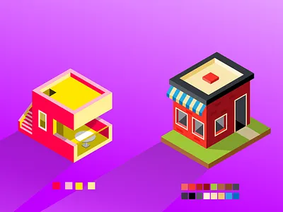 Isometric Designs flat illsutration illustration isometric isometric designs