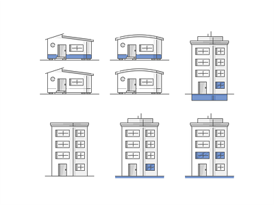 House, apartment, condo apartment architecture branding condo design flood graphic design home house icon icon set illustration isometric living logo property finder real estate rent smart home vector