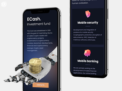 Landing Page for ECash branding design landing page ui visual identity web design