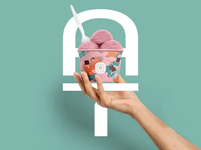 Packaging design for Ice Cream brand identity branding dessert food food branding food packaging ice ice cream ice cream branding ice cream logo ice cream packaging label logo package packaging