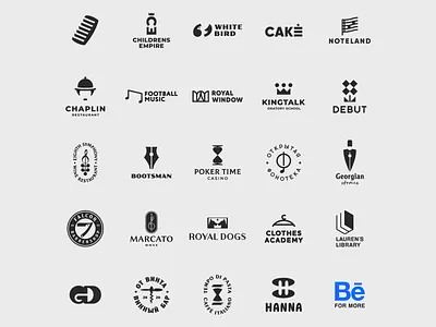 30 LOGOS & MARKS | 2018-2022 | VOL.1 brand branding geometric design graphic design illustration logo logo design logocollection logofolio logotype marks negative space symbol vector