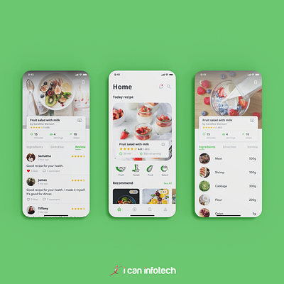 Recipe App UI Design | Mobile App Design 2023 app design app development app ui design appdesign application design branding canada design graphic design mobile application recipeapp recipeappdesign recipemobileappdesign ui ui design uidesign uiux website design