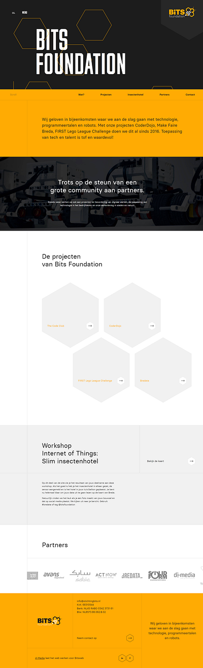 Bits Foundation - bitsweb.nl animation design graphic design interaction motion graphics ux