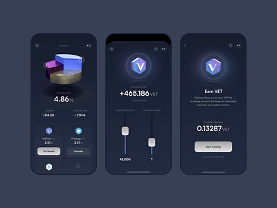 Exodus Rewards App Exploration 3d app clean design mobile simple ui ux