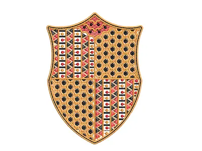 Shield Logo Embroidery Design cushion designs design designs for shirt embroidery designs illustration logo logo designs pillow designs shirt logo ui