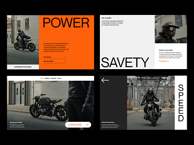 Motor design (2/2) branding design header minimal motor typography ui ux web
