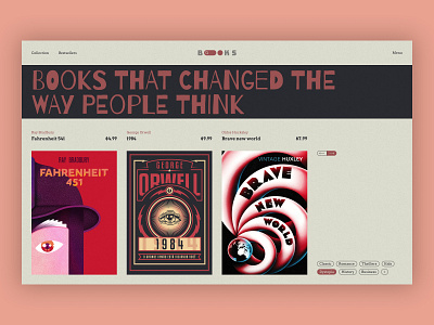 Bookstore concept concept design graphic design ui ux vin web webdesign wine