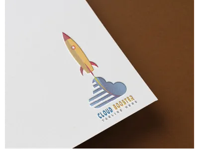 Cloud Booster app branding graphic design illustration logo