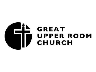 Great Upper Room Church Logo brand identity branding church logo design graphic design identity logo
