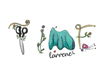 Time Larrene Logo al alphabet branding design font graphic design logo