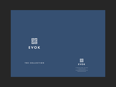 Evok Collection / Dossier de presse 2022 brochure graphic design hotel indesign luxe press kit restaurant