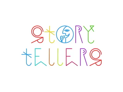 The Storytellers Project brand identity branding design graphic design logo